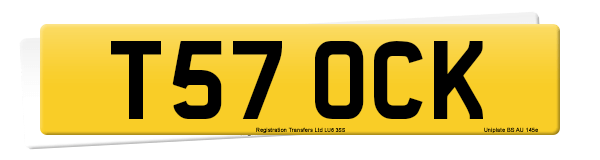 Registration number T57 OCK